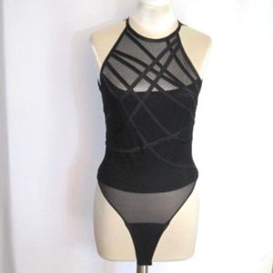 Lillie Rubin Vintage Sheer Bodysuit